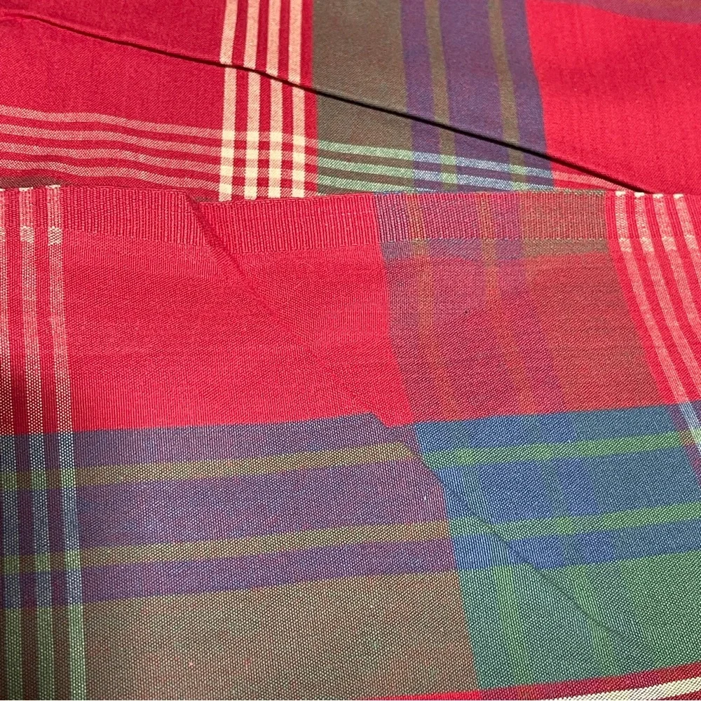 Ikea fabric in plaid pattern new. price per two yards